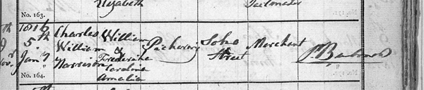 Charles william harrison pickering birth