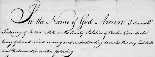 Samuel Pickering will